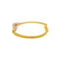 Dazzling Vibrant 22k Gold Orb Flexi Bangle Bracelet 