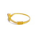 dazzling-peacock-22k-gold-cz-bangle-bracelet