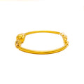 Shimmering Star 22k Gold Orb Flexi Bangle Bracelet