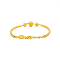 Shimmering Star 22k Gold Orb Flexi Bangle Bracelet