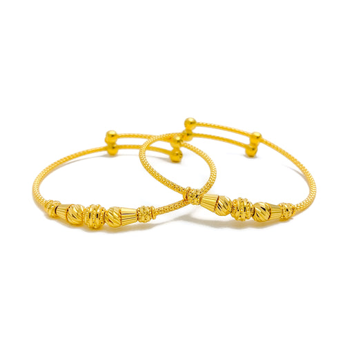 trendy-classic-22k-gold-adjustable-baby-bangle-pair