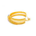 Mesmerizing Vibrant 21K Gold Bangle Bracelet 