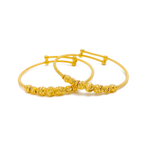 shiny-lush-22k-gold-adjustable-baby-bangle-pair