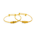 radiant-posh-22k-gold-adjustable-baby-bangle-pair