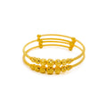 noble-glossy-22k-gold-adjustable-baby-bangle-pair