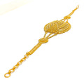 Chic Charming 22K Gold Medium Statement Bracelet