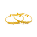 noble-glossy-22k-gold-adjustable-baby-bangle-pair