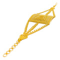 Luminescent Eclectic 22k Gold Statement Bracelet