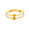 ethereal-charming-22k-gold-adjustable-baby-bangle-pair