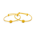 ethereal-charming-22k-gold-adjustable-baby-bangle-pair