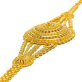 Extravagant Round 22K Gold Medium Statement Bracelet