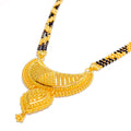 Captivating Striped Crescent 22k Gold Mangal Sutra 