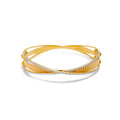 Magnificent Reflective 22k Gold Tasteful Bangle 