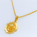 Impressive Glowing 22k Gold Oval Necklace 