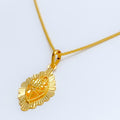 Brilliant Bright 22k Gold Marquise Necklace 