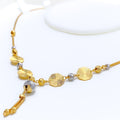 Sparkling Smart Two-Tone 22k Gold Necklace 