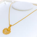 Mesmerizing Elegant 22k Gold Peacock Necklace 