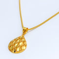 Glimmering Sophisticated 22k Gold Drop Necklace 