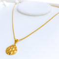 Glimmering Sophisticated 22k Gold Drop Necklace 