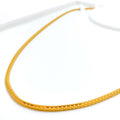 Thick Flat Square 22k Gold Bead Chain