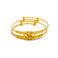 graceful-ornate-22k-gold-adjustable-baby-bangle-pair