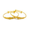 graceful-ornate-22k-gold-adjustable-baby-bangle-pair