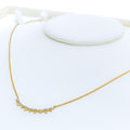 Lavish Alternating Diamond + 18k Gold Necklace