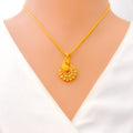 Mesmerizing Elegant 22k Gold Peacock Necklace