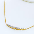 Luscious Lovely Diamond + 18k Gold Necklace 