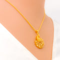 Mesmerizing Elegant 22k Gold Peacock Necklace