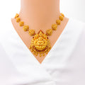 magnificent-domed-oxidized-22k-gold-lakshmi-necklace