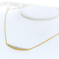 Luscious Lovely Diamond + 18k Gold Necklace 