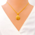 Glimmering Sophisticated 22k Gold Drop Necklace