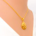 Glimmering Sophisticated 22k Gold Drop Necklace