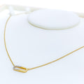 Stunning Oval Diamond + 18k Gold Necklace 