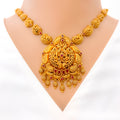 traditional-paisley-accented-oxidized-22k-gold-necklace