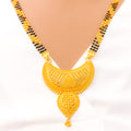 Captivating Striped Crescent 22k Gold Mangal Sutra 