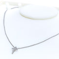 Everyday Festive Diamond + 18k Gold Cross Necklace 