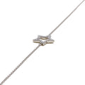 Twinkling Star-Shaped Diamond + 18k Gold Bracelet 