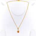 glowing-attractive-leaf-22k-gold-necklace