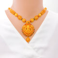 Decorative Laxmi 22k Gold Antique Necklace