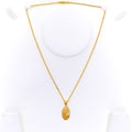 two-tone-netted-shimmering-22k-gold-necklace