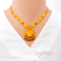 Ornate Antique 22k Gold Laxmi Necklace