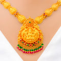 Ornate Antique 22k Gold Laxmi Necklace