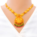 Ornate Antique 22k Gold Laxmi Necklace