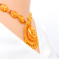 Impressive Maha Laxmi Antique 22k Gold Necklace