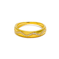 Delicate Delightful 18K Gold + Diamond Ring 