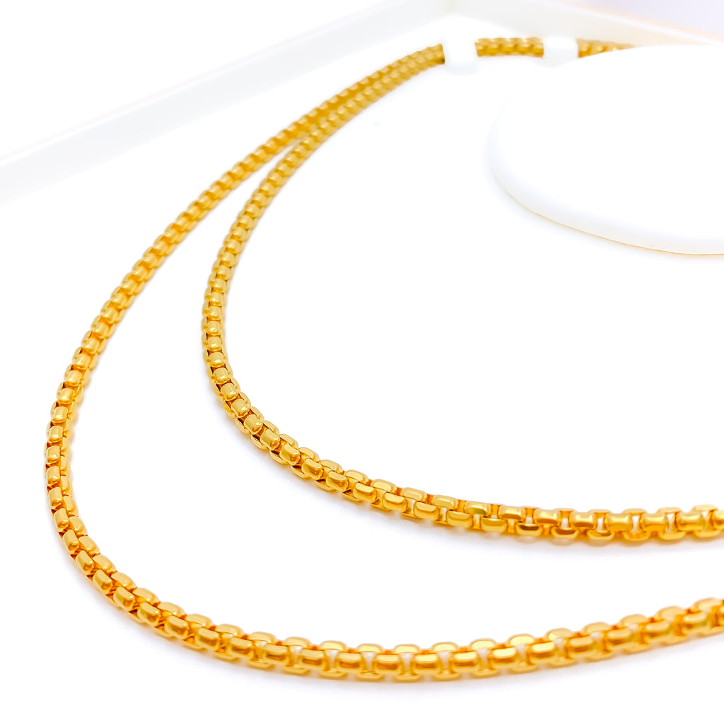 Extra Thick Round Boxed Link Chain - 20