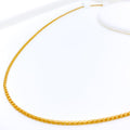 Slender Round Boxed Link Chain - 20"