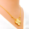 fancy-large-gold-clover-21k-necklace-set
